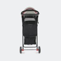 innopet hondenbuggy avenue shiny grey achterkant