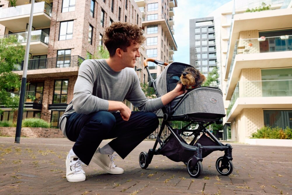innopet-hondenbuggy-city-compact-man-kleine-hond-stad