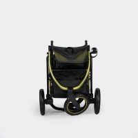 Rear view of the folded InnoPet Premium Comfort dog stroller.