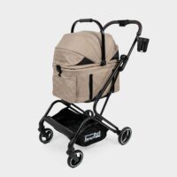 InnoPet Nomad pet stroller with detachable cabin in colour beige with trolley function for cats and small dogs