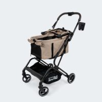 InnoPet Nomad cat stroller for veterinary visits doubles as pet carrier and dog car seat booster