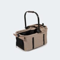 InnoPet Nomad dog car seat carrier for pets travel in car with dog stroller colour beige