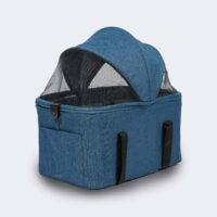 Blue pet stroller InnoPet 2-in-1 Compact pram for cats