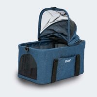 Blue pet stroller InnoPet 2-in-1 Compact pram for cats
