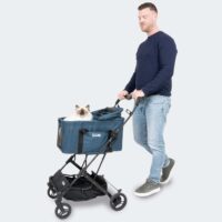 Budget friendly pet stroller for cats and dogs InnoPet 2-in-1 Compact pram and car seat for pets