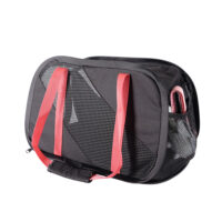 Ibiyaya Flying Pal Foldable Pet Travel Carrier – Airline Approved Cat & Small Dog Carrier Red Black