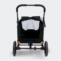 InnoPet Noah Lagoon Green and Grey pet stroller with all terrain wheels that doubles as a travel crate and bike trailer for small dogs