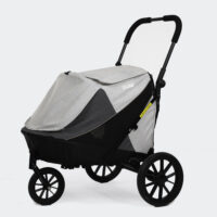 InnoPet Noah Peble and Stone in colour Grey dog wagon for small to medium dogs can also be used as travel bench and small bike trailer