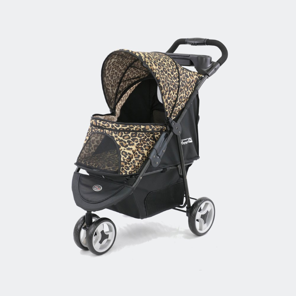 InnoPet Dog Pram Allure Cheetah Oblique View