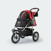 InnoPet Dog Pram Comfort EFA ECO Red Black Oblique View