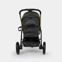 Rear view of the InnoPet Premium Comfort dog stroller showing the rear storage pocket.