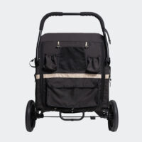 Ibiyaya Grand Cruiser Dog Trailer For Heavy Dogs Up To 50kgs Rear View Closed