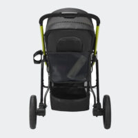 Ibiyaya Beast Jogger Black Three Wheeled Dog Pram For Medium Sized Dogs Rear