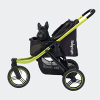 Ibiyaya Beast Jogger Black Three Wheeled Dog Pram For Medium Sized Dogs Product Photo