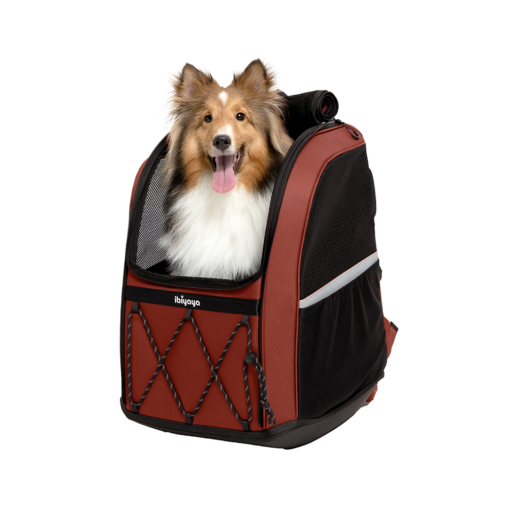 Ibiyaya Champion Large Dog Carrier Backpack – Red