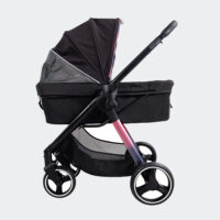 Ibiyaya Retro Luxe Black Dog Pram For Small To Medium Sized Dogs Or Two Dogs 8