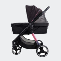 Ibiyaya Retro Luxe Black Dog Pram For Small To Medium Sized Dogs Or Two Dogs 4