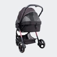 Ibiyaya Retro Luxe Black Dog Pram For Small To Medium Sized Dogs Or Two Dogs 3