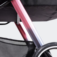 Ibiyaya Retro Luxe Black Dog Pram For Small To Medium Sized Dogs Or Two Dogs Frame