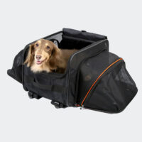 Ibiyaya JetPaw 3 in 1 carrier extended with dachshund