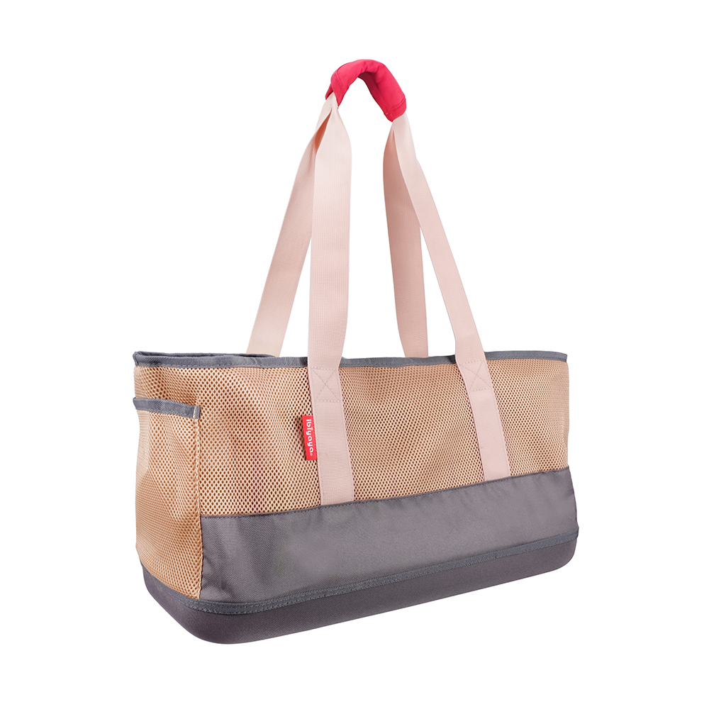 Ibiyaya Breathable pet carrier for dachshunds Khaki beige